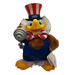 1984 Los Angeles Summer Olympics mascot plush Sam the Olympic Eagle Applause